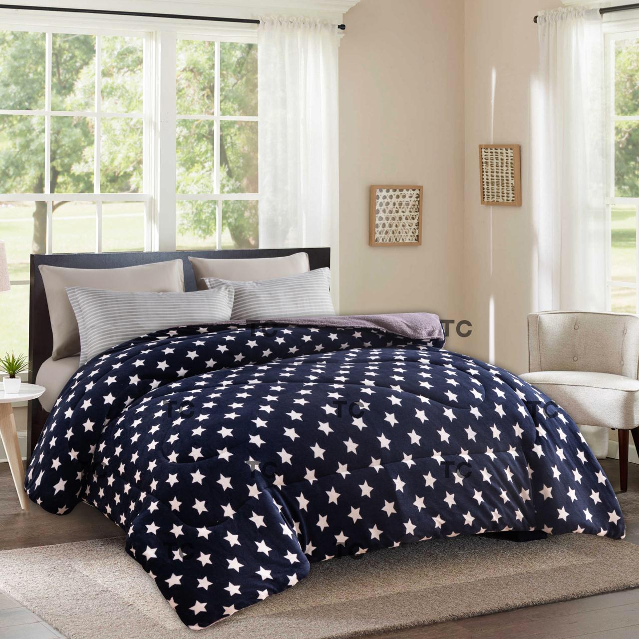 【Anniversary Deals】Quality Single Woolen Thickened warm double sided Duvet All Season Duvet Bedding Accessories Home and Living Classic Warm Classic Modern Single woolen