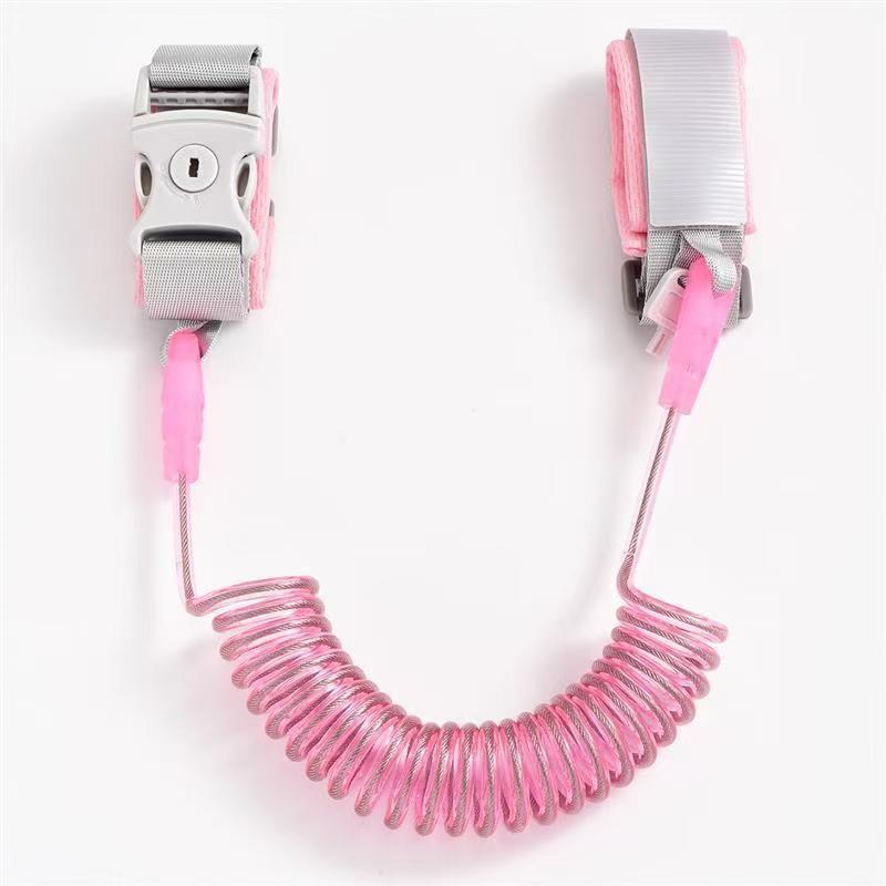 1piece Baby Leash Bracelet With Key Lock Upgraded Shrinkage Cord Bracelet For Children