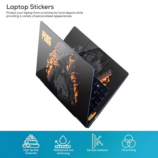 Galaxsia DSGN 429 Full Body Laptop Skin Bubble-Free| Laminated & Removable | HD Quality Sticker for Laptops Upto 15.6 Inches Compatible with Hp/Dell/Acer/Lenovo/Asus.