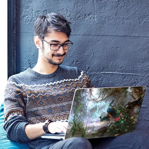 Galaxsia DSGN 579 Full Body Laptop Skin Bubble-Free| Laminated & Removable | HD Quality Sticker for Laptops Upto 15.6 Inches Compatible with Hp/Dell/Acer/Lenovo/Asus.
