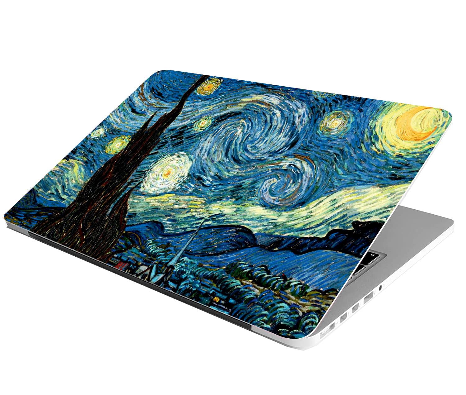 Full Laptop Skin Bubble-Free HD Quality Sticker for Laptops Up to 15.6" Compatible with Apple/Dell/HP/Lenovo/Acer/Asus/Sony (Dustproof Waterproof Scratchproof Reusable)-Starry FL
