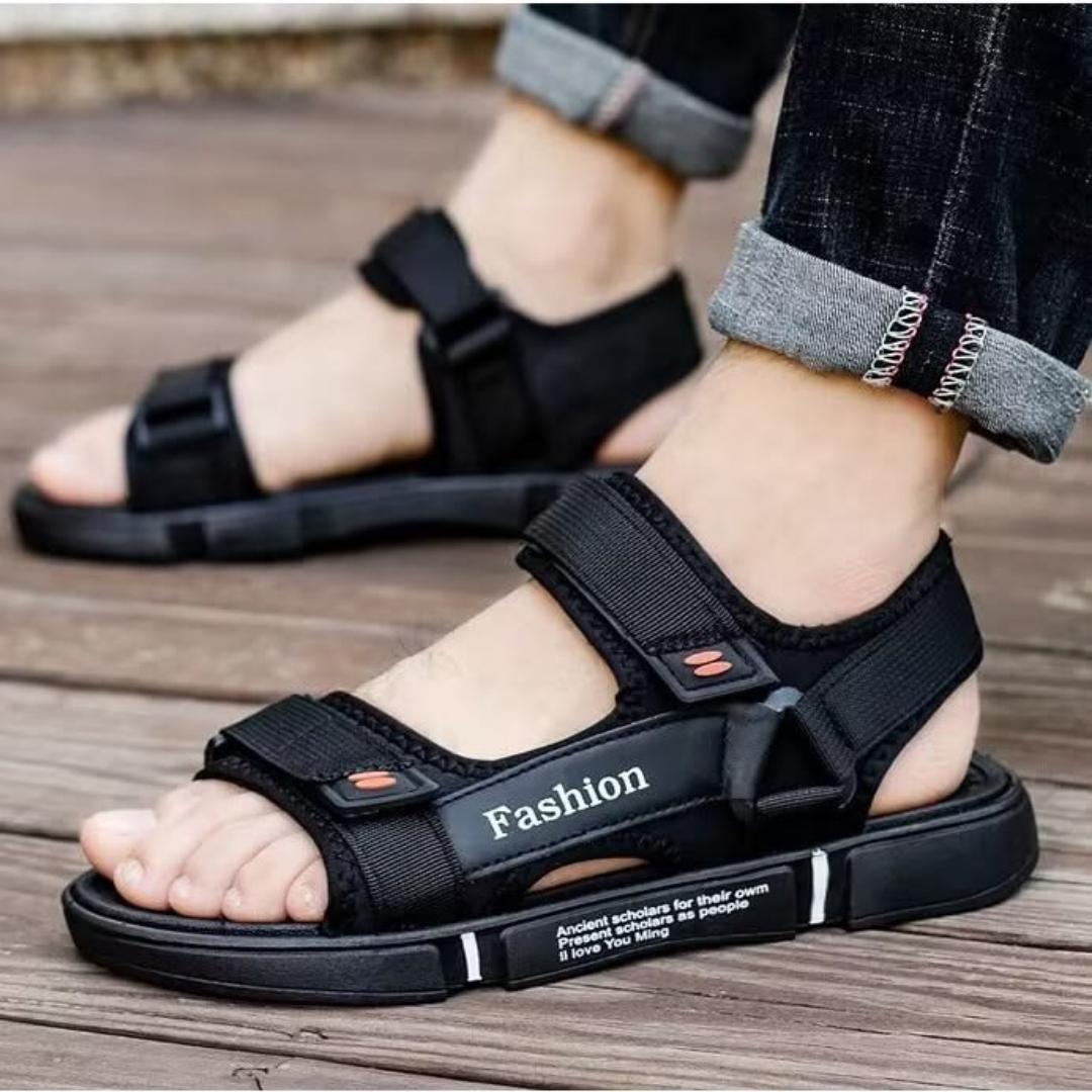 Men'S Shoes Sandals New Student Korean Style Trendy Sandals, Beach Shoes, Sports Open-Toe Slippers, Non-Slip Casual Sandals For Outer Wear