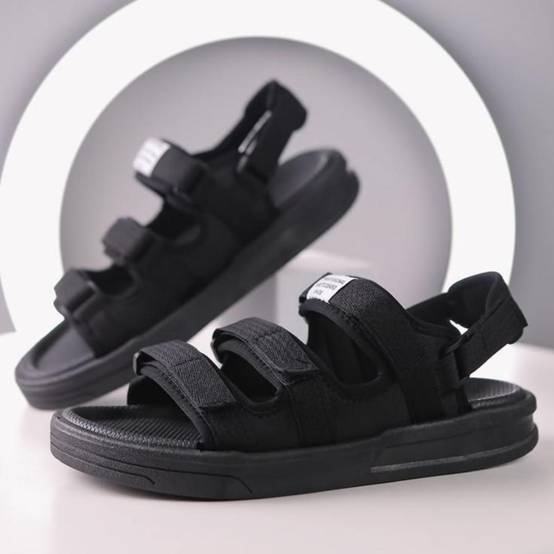 Men's Shoes Large Size Men's sandals New fashion summer men's wear-resistant non-slip anti-odor driving shoes can soak couple beach shoes open shoes Black Grey Durable Shoes Household