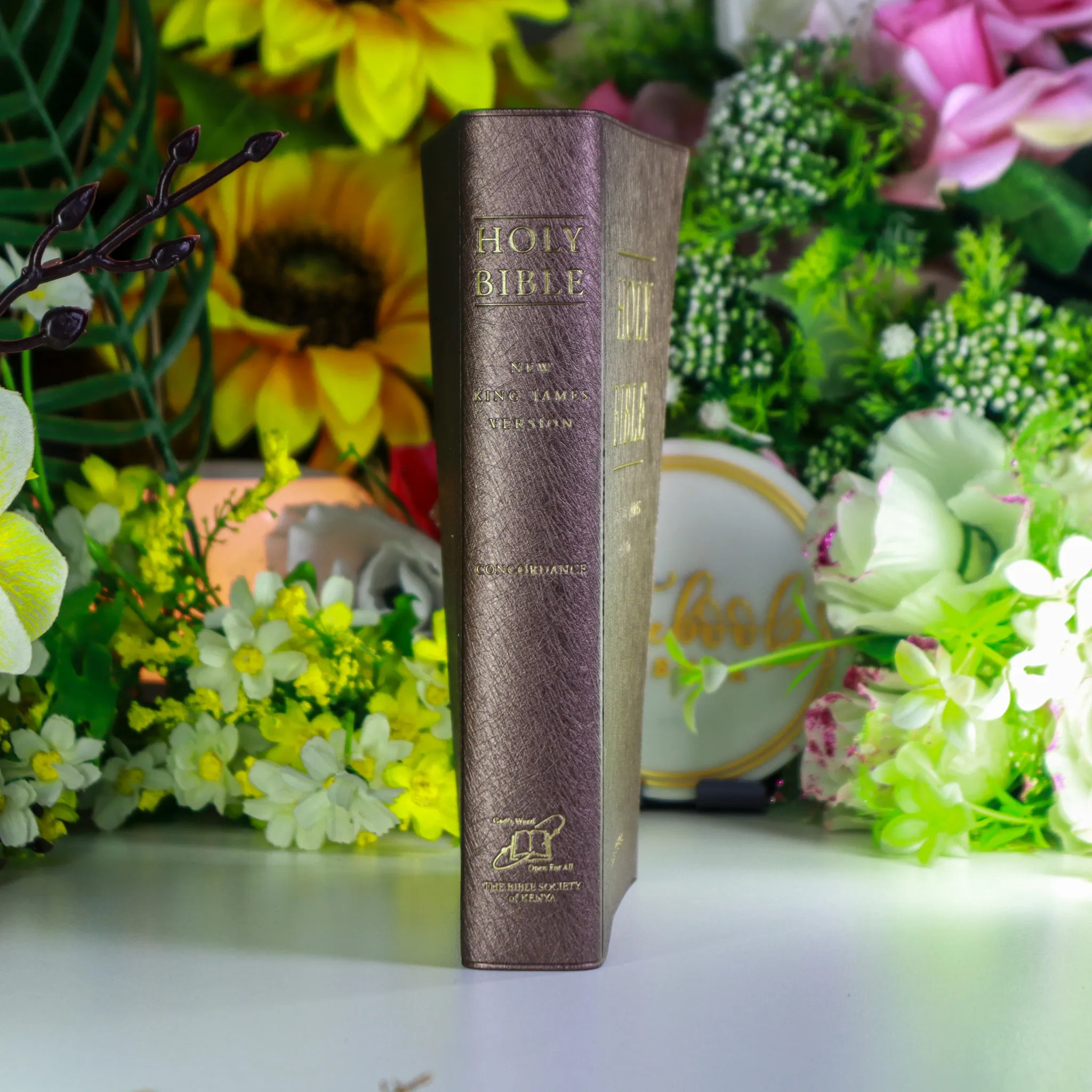 Elevate your spiritual journey with this stunning New King James Version (NKJV) Bible, wrapped in a rich and professional coffee brown vinyl cover.