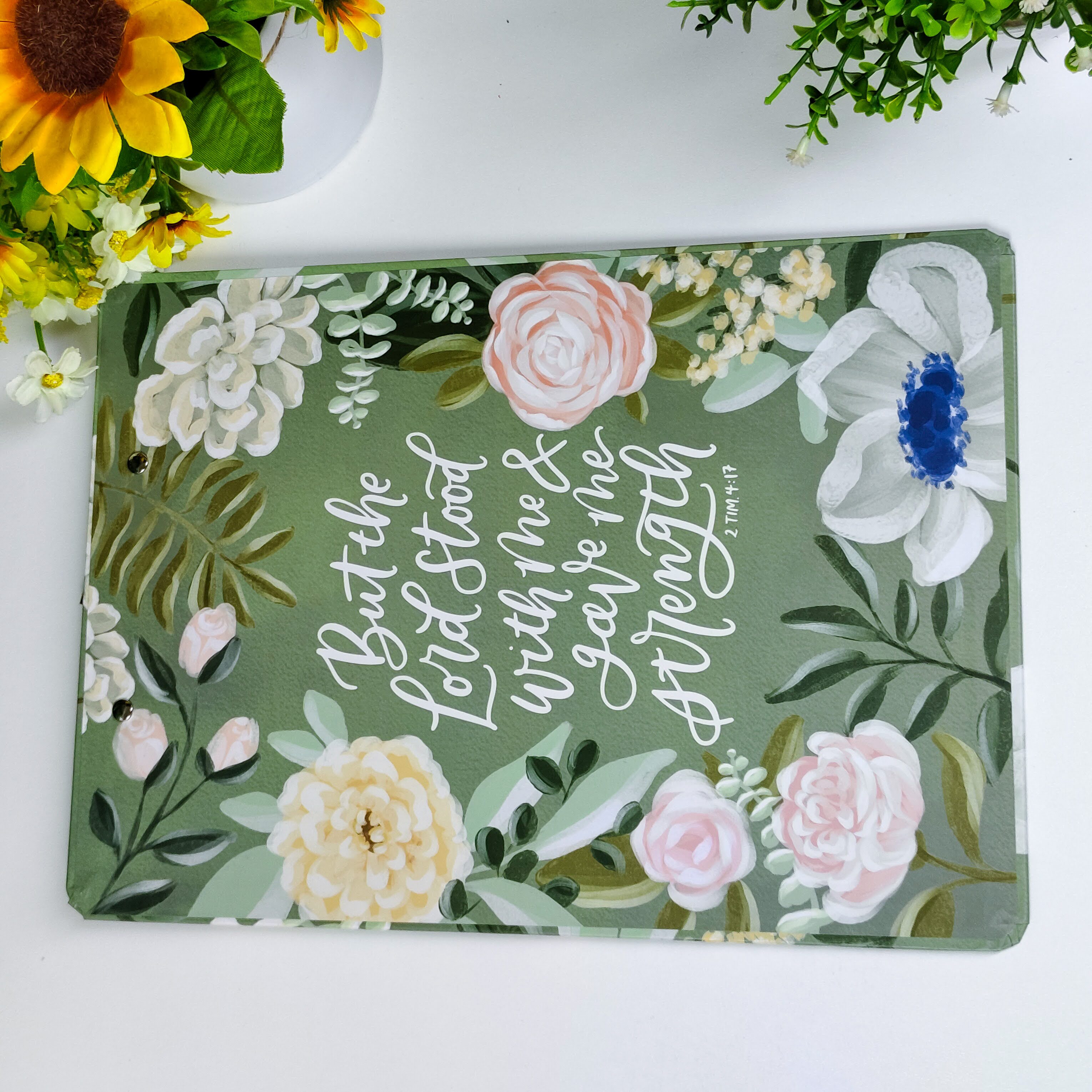 But the Lord Stood with Me and Gave Me Strength” Clipboard with NotepadGift for Women, Girls and Ladies Unique Birthday, Anniversary and Wedding Gift.