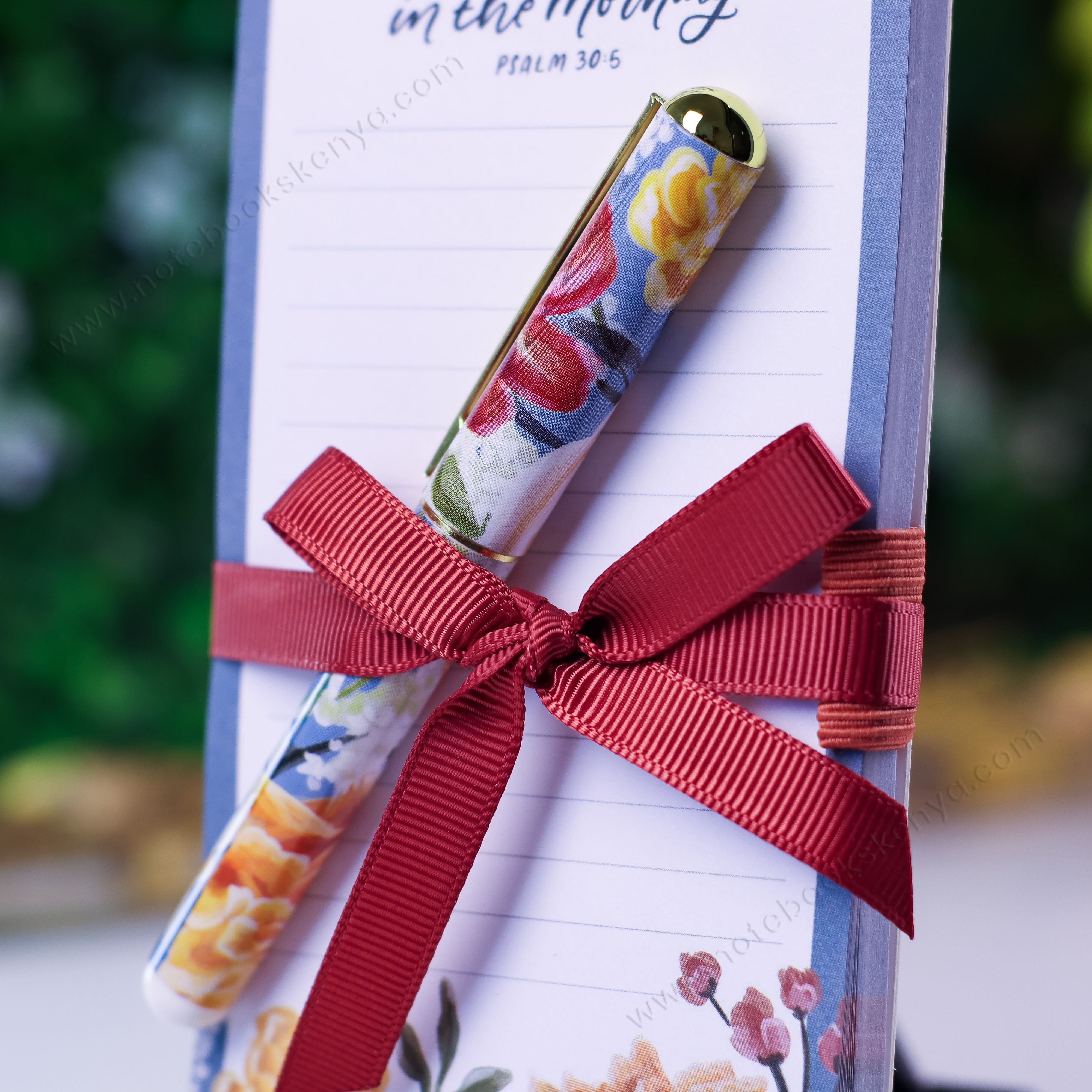 Joy Comes in the Morning Magnetic Notepad with Pen Gift for Women, Girls and Ladies Unique Birthday, Anniversary and Wedding Gift.