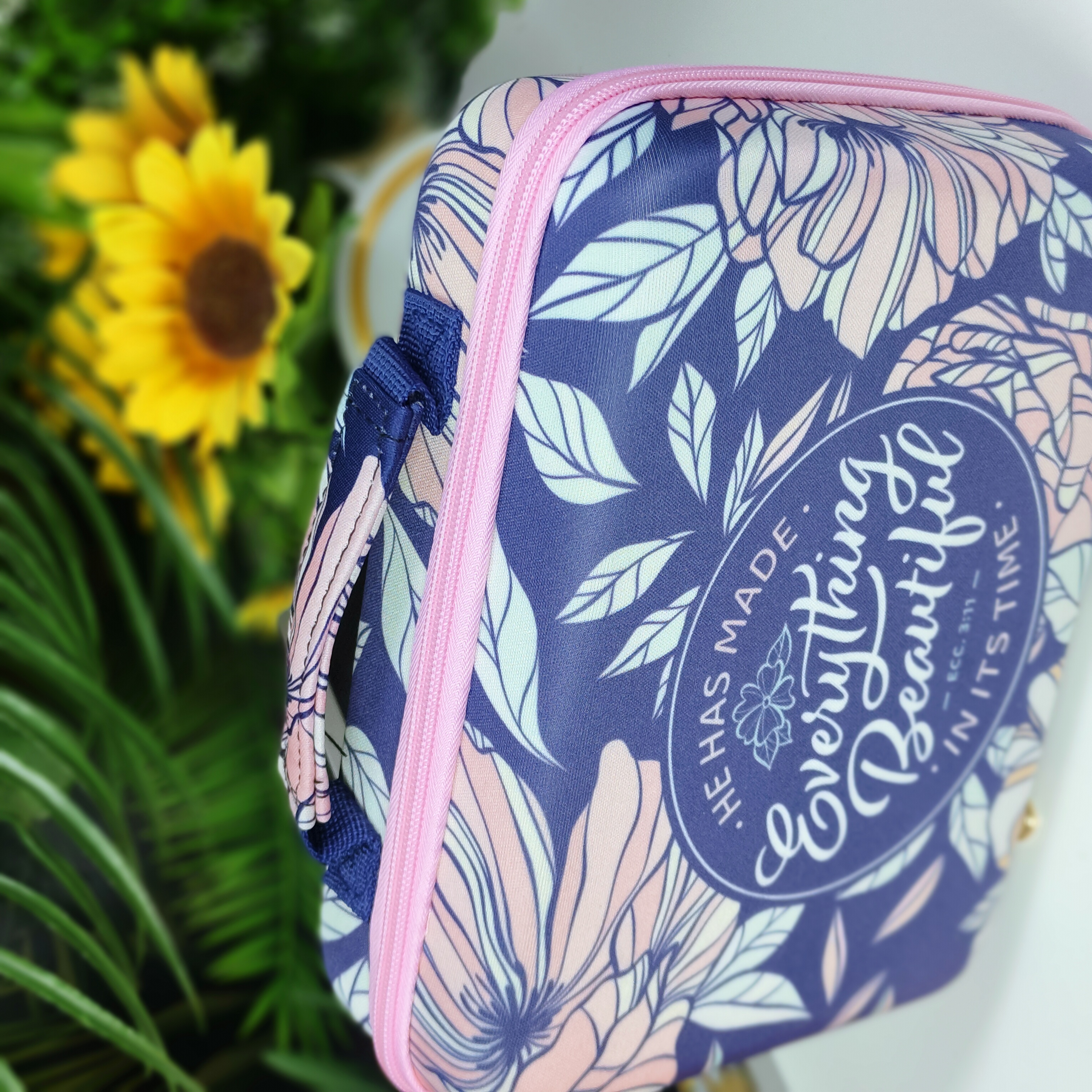 He Has Made Everything Beautiful in Its Time Hardcover Organizer Bible Case Bag Gift for Women, Girls and Ladies Unique Birthday, Anniversary and Wedding Gift.