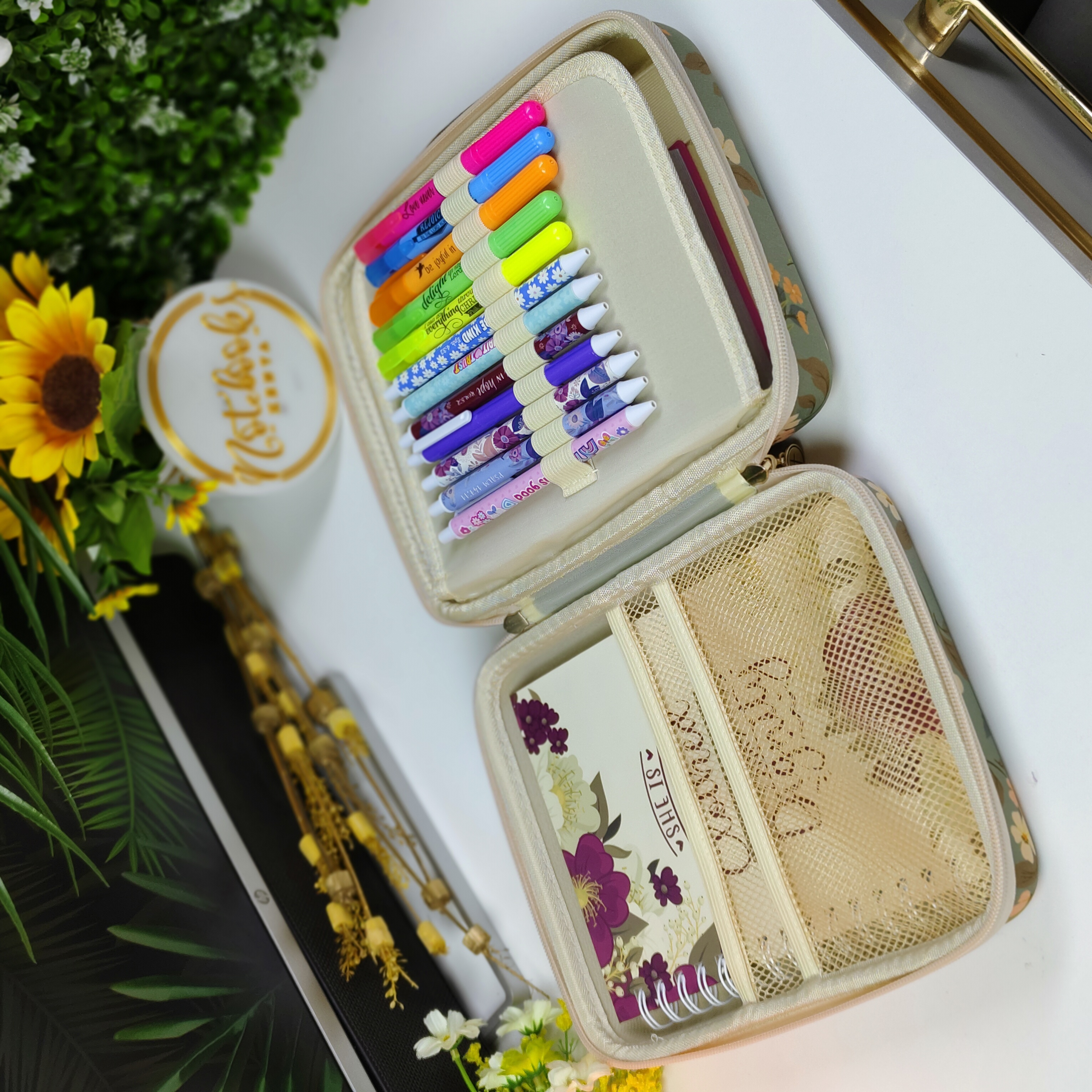 Be Still and Know Two-Fold Organizer Bible Case Bag Gift for Women, Girls and Ladies Unique Birthday, Anniversary and Wedding Gift.