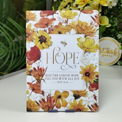 May the God of Hope Fill You with All Joy” Softcover Notebook Gift for Women, Girls and Ladies Unique Birthday, Anniversary and Wedding Gift.