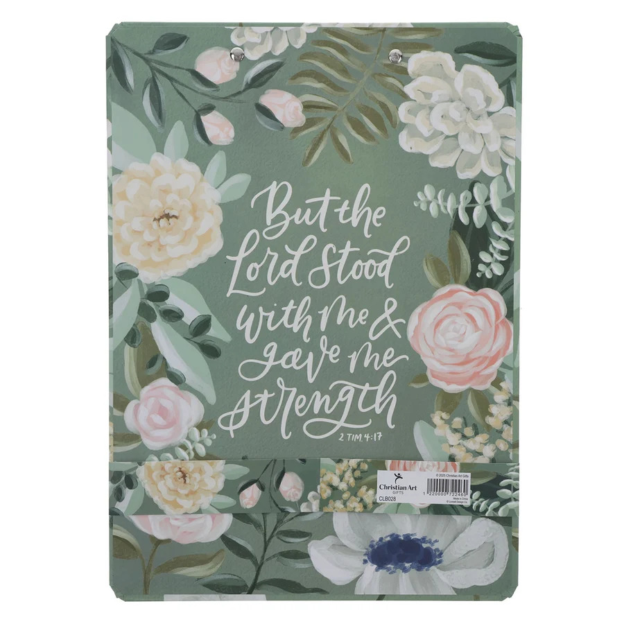 But the Lord Stood with Me and Gave Me Strength” Clipboard with NotepadGift for Women, Girls and Ladies Unique Birthday, Anniversary and Wedding Gift.