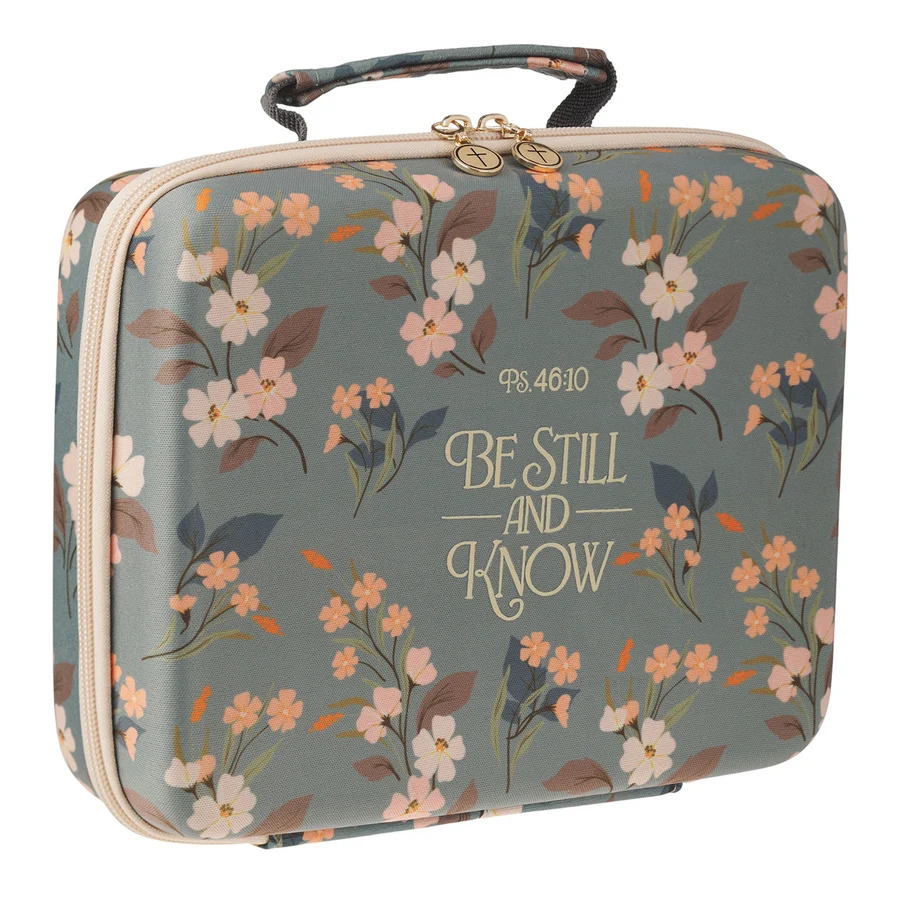 Be Still and Know Two-Fold Organizer Bible Case Bag Gift for Women, Girls and Ladies Unique Birthday, Anniversary and Wedding Gift.