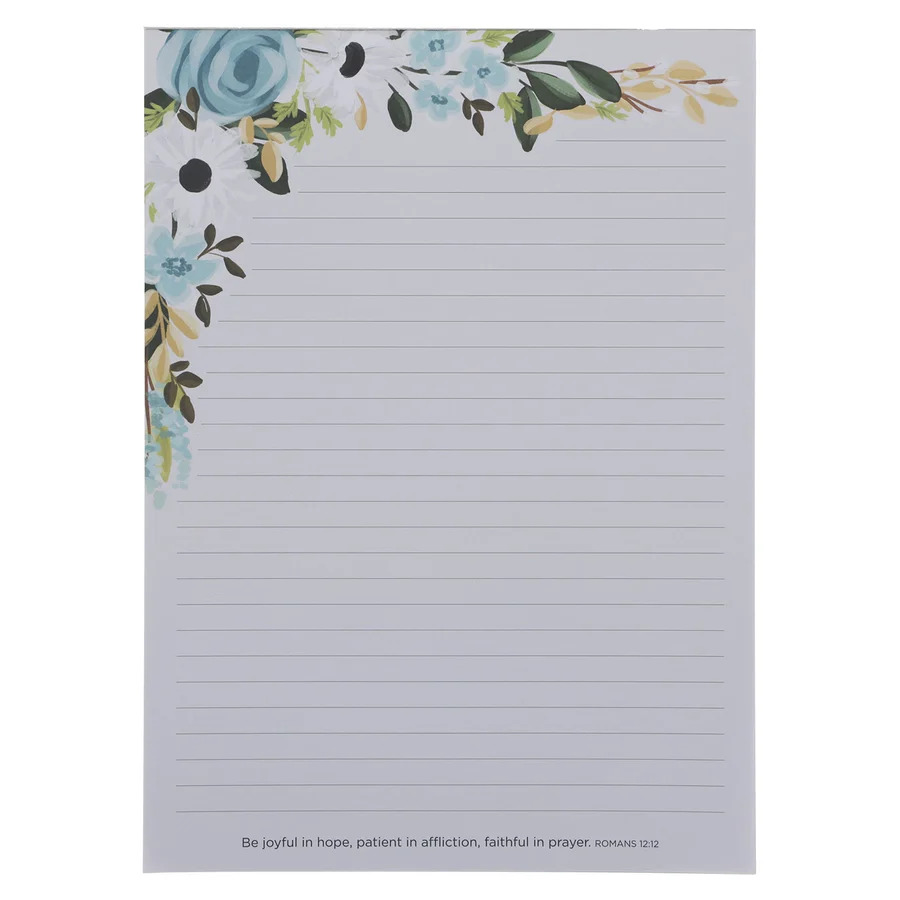 Be Joyful in Hope Clipboard with Notepad Gift for Women, Girls and Ladies Unique Birthday, Anniversary and Wedding Gift.