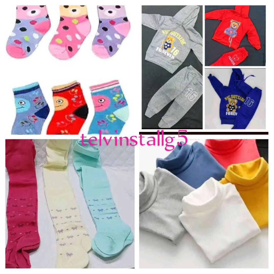 Hooded warm baby suit+ cotton plain fullneck+ kids skin tights( leggings)+kids socks( prints may differ from time to time with LATEST design)