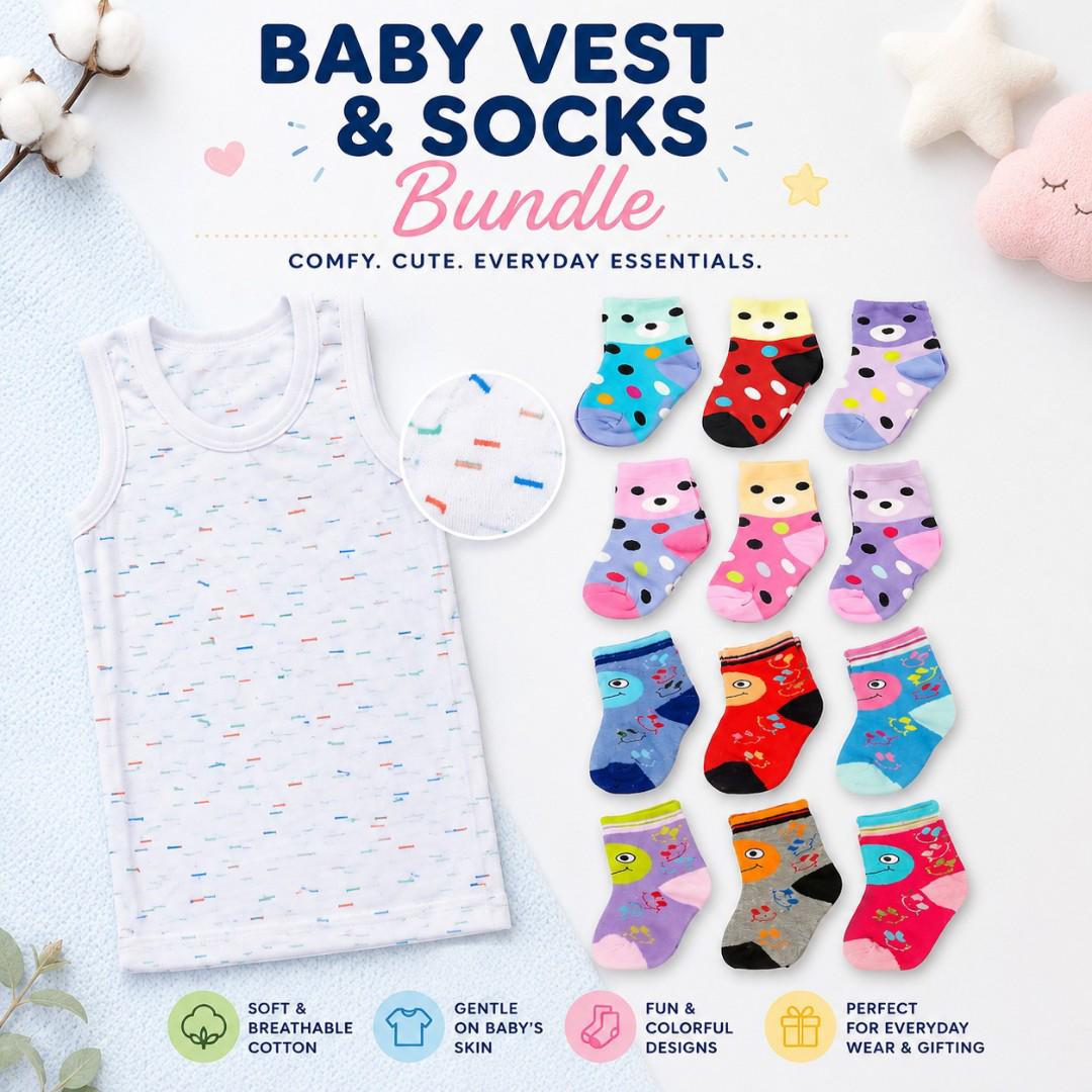 NEWBORN ESSENTIAL SET: Baby Nest+ 5 in 1 diaper bag+11 pieces suit+3 wetpants 6 socks+ 6 vests+2 mittens+baby blanket+2 kofias+bath basin+ bucket+lessos+ Diapers+6 nappie+6 liners+2 wrappers+umbrella