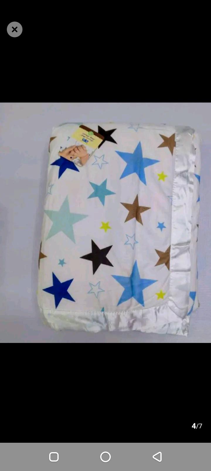 NEWBORN RECEIVING SET :::Diapers bag 5 in 1 +Baby blanket star fashion + warm woolen baby  wrapper dotted+Lucky Star baby suit 5 pieces + 2 baby muffins different colours + 3 newborn baby socks