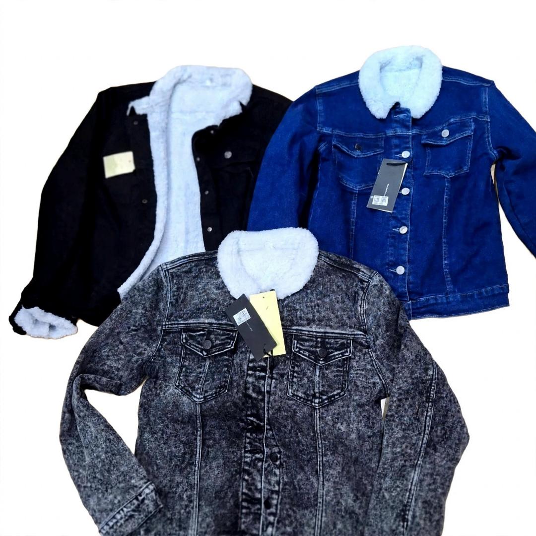 Woolen jeans jacket+ classic jean + plain cotton Tshirt ( chat seller on  sizes or any combination changes)