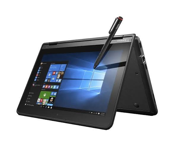 (FREE Mouse) Lenovo Yoga 11e  i3 X360 Touchscreen Laptop – 4GB RAM, 128GB SSD, 12” Convertible 2-in-1 | Windows 10 Pro | Sleek Black (Refurbished)