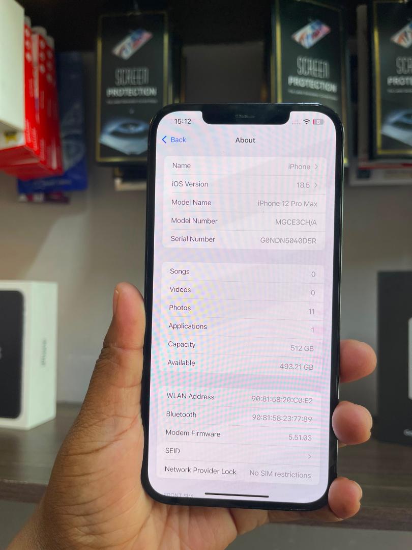 IPhone 12 Pro max 5G, US Version, 256GB, / 512 Gb - - Unlocked  (CLEAN) FACE ID ,TRUETONE WORKING ,90% ABOVE LOOKS NEW