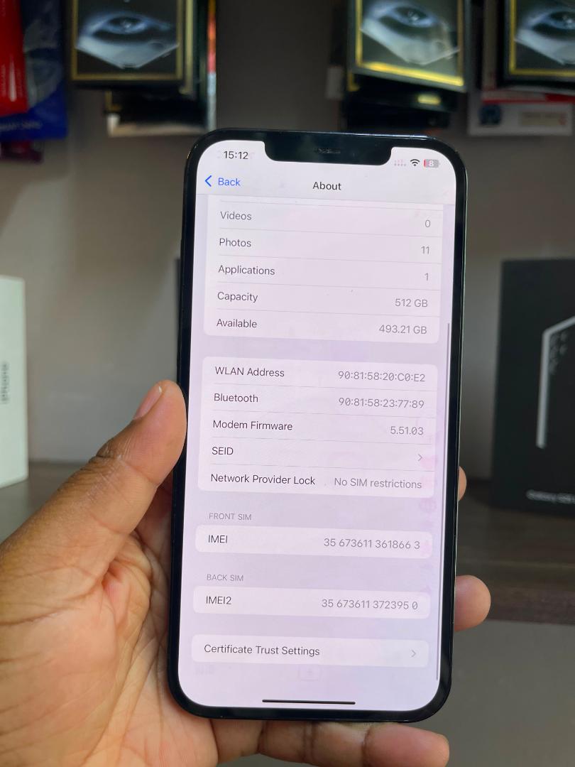 IPhone 12 Pro max 5G, US Version, 256GB, / 512 Gb - - Unlocked  (CLEAN) FACE ID ,TRUETONE WORKING ,90% ABOVE LOOKS NEW