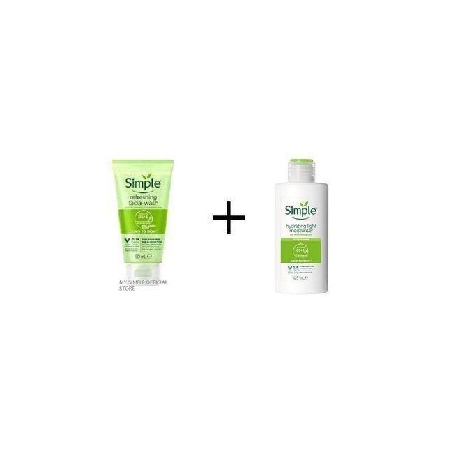 Simple Facial Wash & Hydrating Light Moisturizer