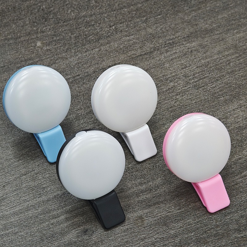 Portable Led Selfie Ring Light Mini Rechargeable Fill Light Live Clip-On Bulb Beauty Usb Photographic Super Bright Lighting For Makeup Vlog Video Recording Led Selfie Lamp Ring Novelty Makeup Lighting