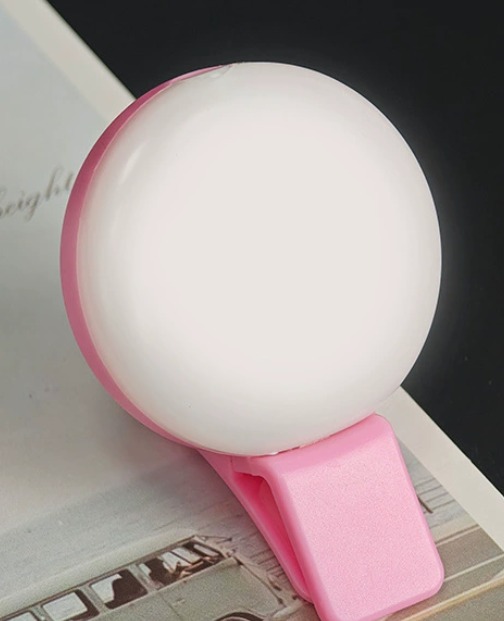 Portable Led Selfie Ring Light Mini Rechargeable Fill Light Live Clip-On Bulb Beauty Usb Photographic Super Bright Lighting For Makeup Vlog Video Recording Led Selfie Lamp Ring Novelty Makeup Lighting