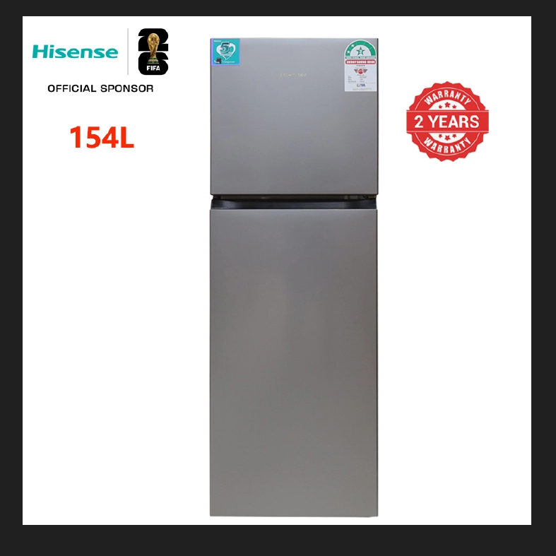 Hisense 154L fridge double door fridges and Freezers Refrigerator with LED Light Fridge REF154DR