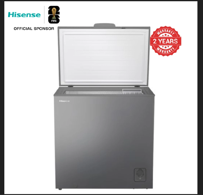Hisense 144L FC142SH Chest Freezer Defrost Drain Freezer Energy Saving Freezer Refrigerator Fast Cooling