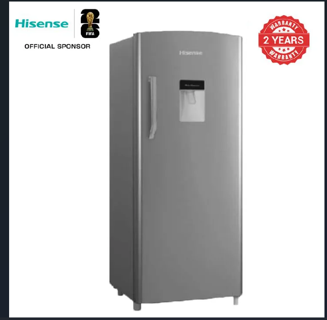 Hisense REF176DR 176L Single Door Fridge with Water Dispenser – Energy-Efficient & Stylis