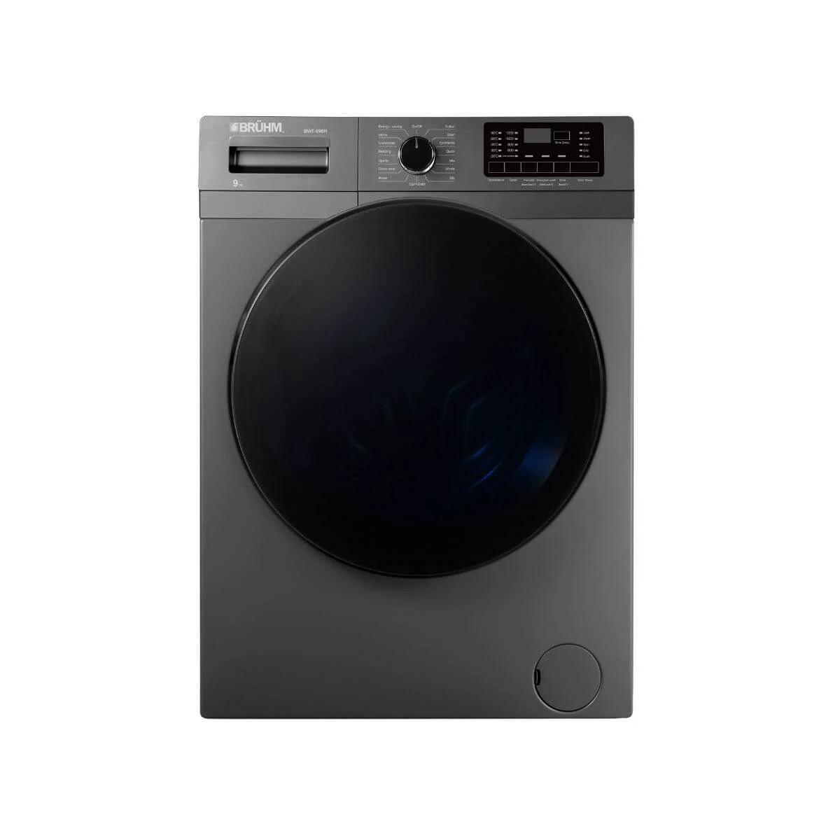 BRUHM 9Kg Front Load Full Automatic Washing Machine BWF-090G With BLDC Motor 1200 RPM Rust free  Premium design 1 Year Warranty