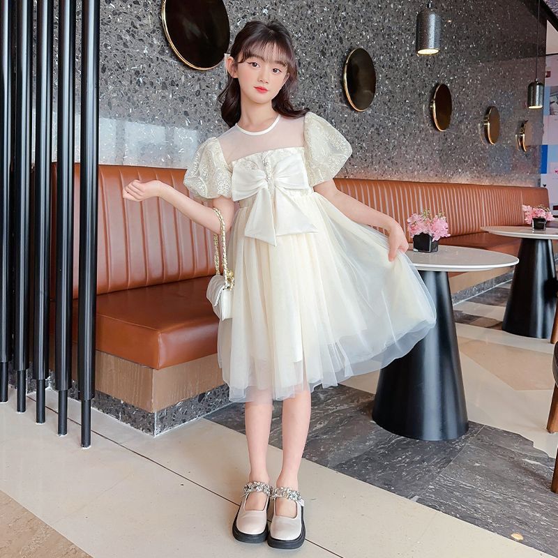 New Arrival Girls Summer Dress Fashion Tulle Princess Dress, Stylish 2Pcs Outfit Cute Elegant Kids Party Clothing For Little Girls