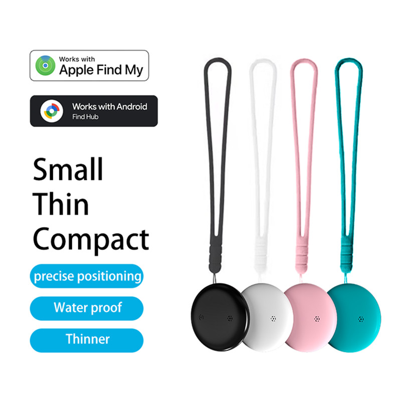 Dual System iOS/ Android Wireless Tag Locator with GPS Tracker,  Mini Global Tracking for Pet, Kids, Items/ luggage, IP67 Waterproof, Replaceable battery (12- months)