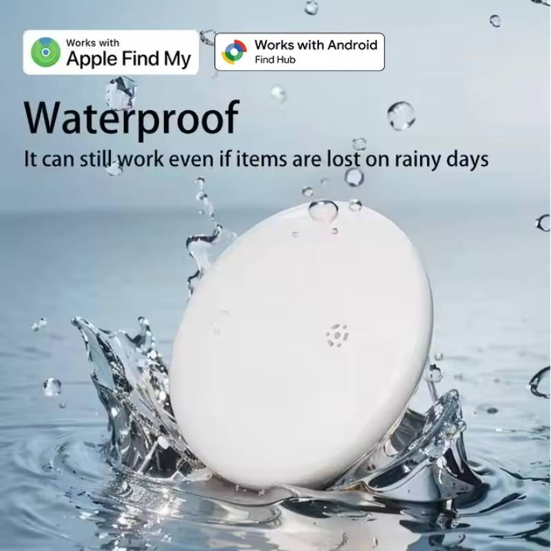 Dual System iOS/ Android Wireless Tag Locator with GPS Tracker,  Mini Global Tracking for Pet, Kids, Items/ luggage, IP67 Waterproof, Replaceable battery (12- months)