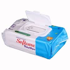 Softcare Baby Wet Wipes | 80 Pcs Value Pack | Gentle & Alcohol-Free Baby Wipes for Sensitive Skin | Softcare Soft Touch | Kal Kids Collection| Gentle for Newborns