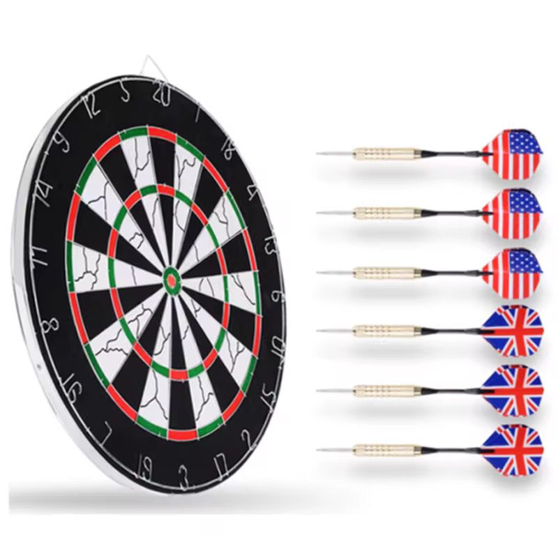🎯⚡ 18 INCHES DOUBLE SIDED FLOCKED IRON NUMBERS DART BOARD – PROFESSIONAL QUALITY SET 💥🏆

Enjoy classic indoor fun and competition with this high-quality dart board designed for accuracy, durability