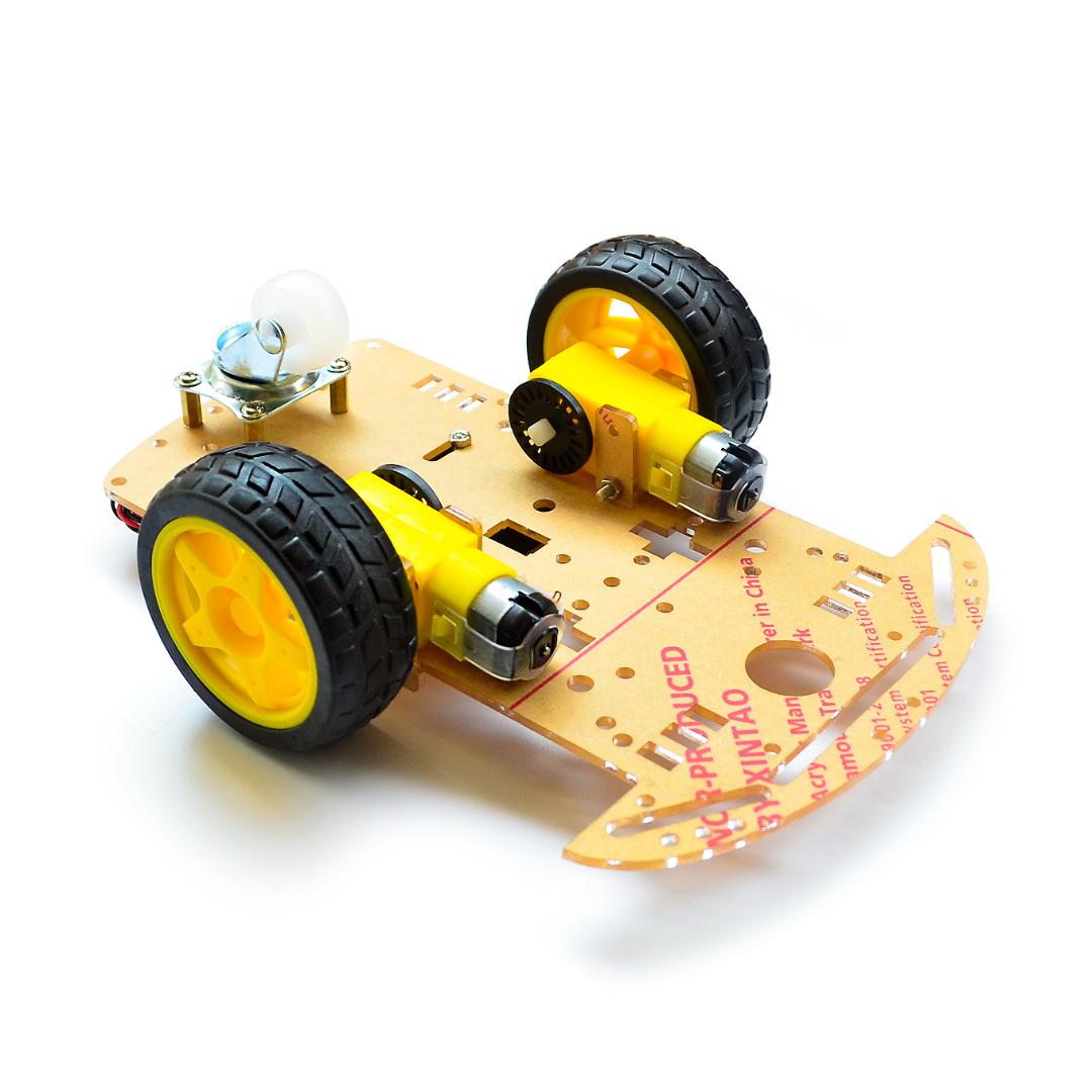 Two wheel chassis car DIY learning car