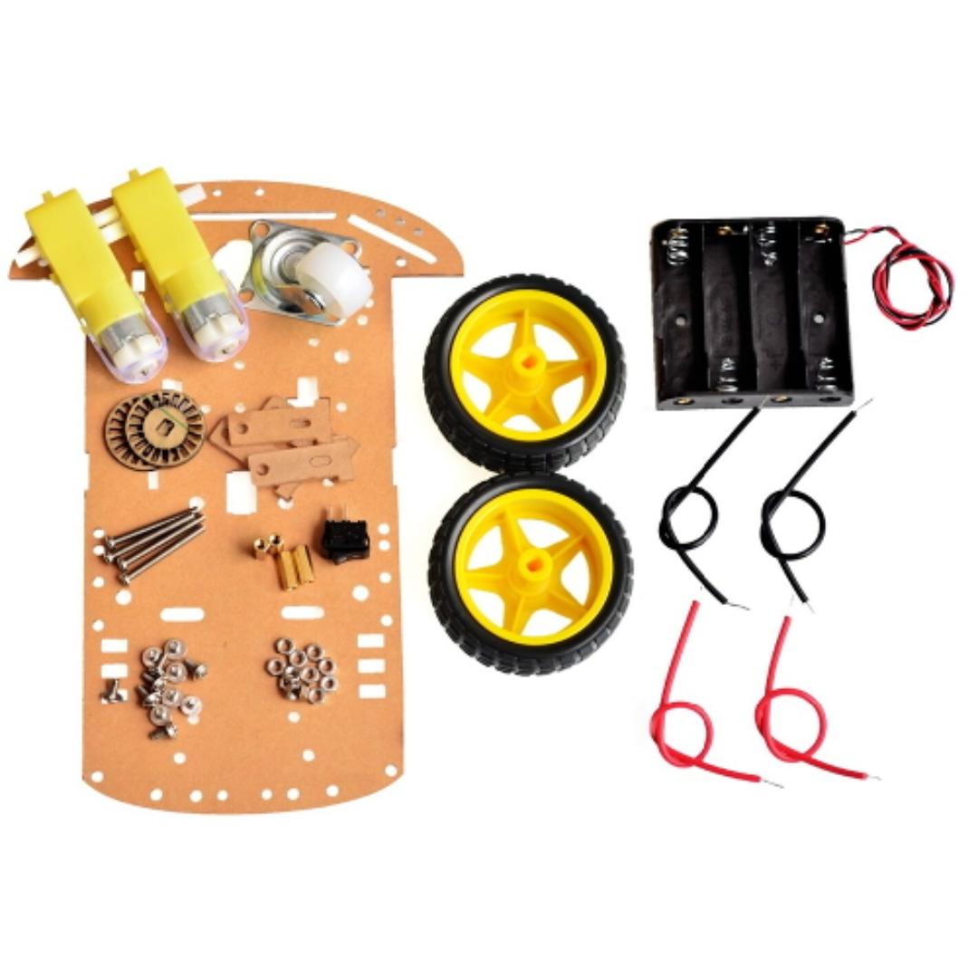 Two wheel chassis car DIY learning car