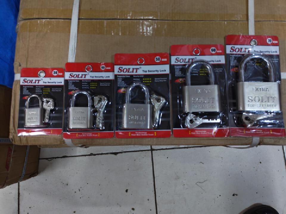 Solit padlocks 30mm-70mm 4 keys desk padlock hardened shackle top security lock