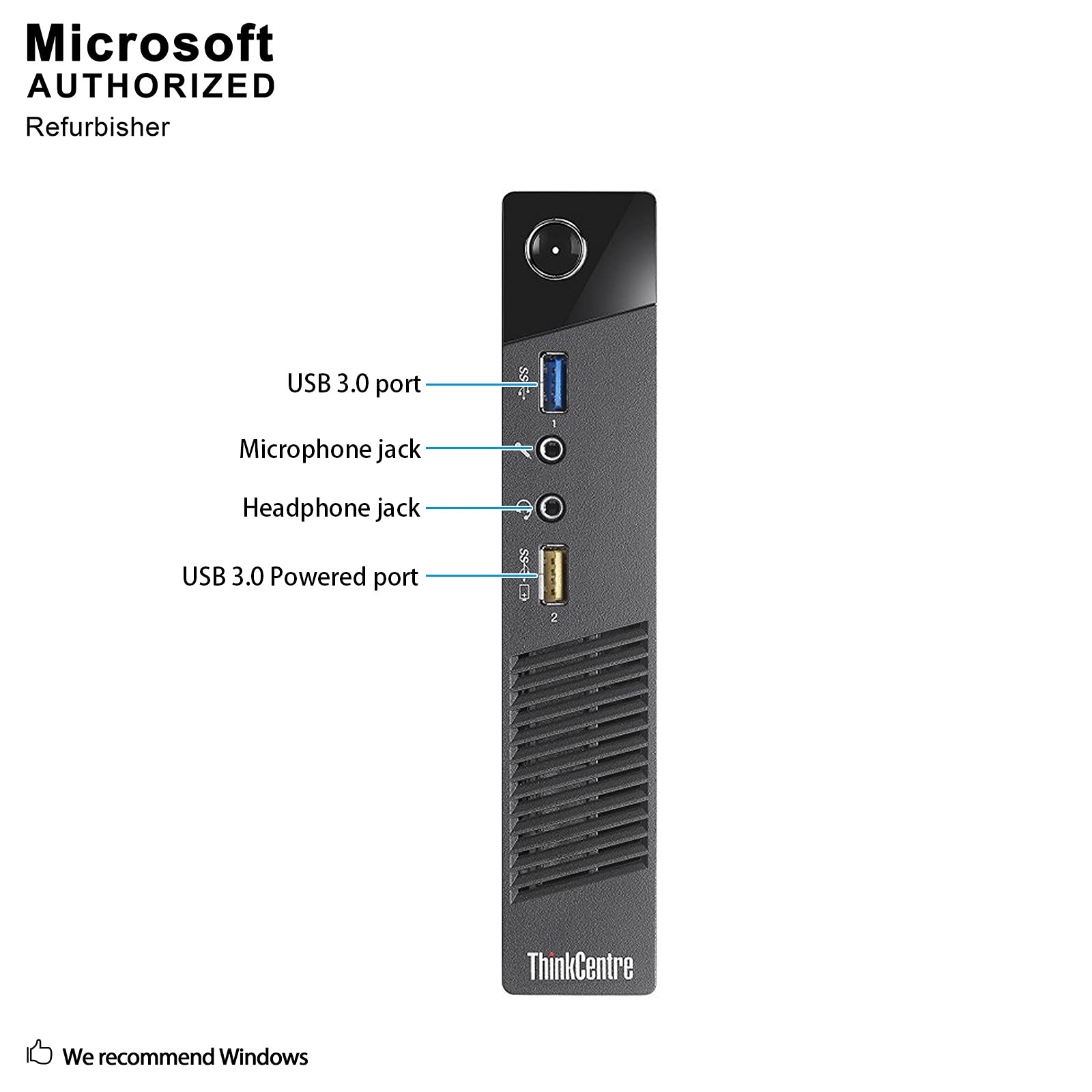 Lenovo ThinkCentre M73 Core i5 4TH GENERATION, 8GB RAM, 500GB Storage HDD SFF Desktop PC - Refurbished Offering an excellent experience while saving your space. one of the most reliable mini pc