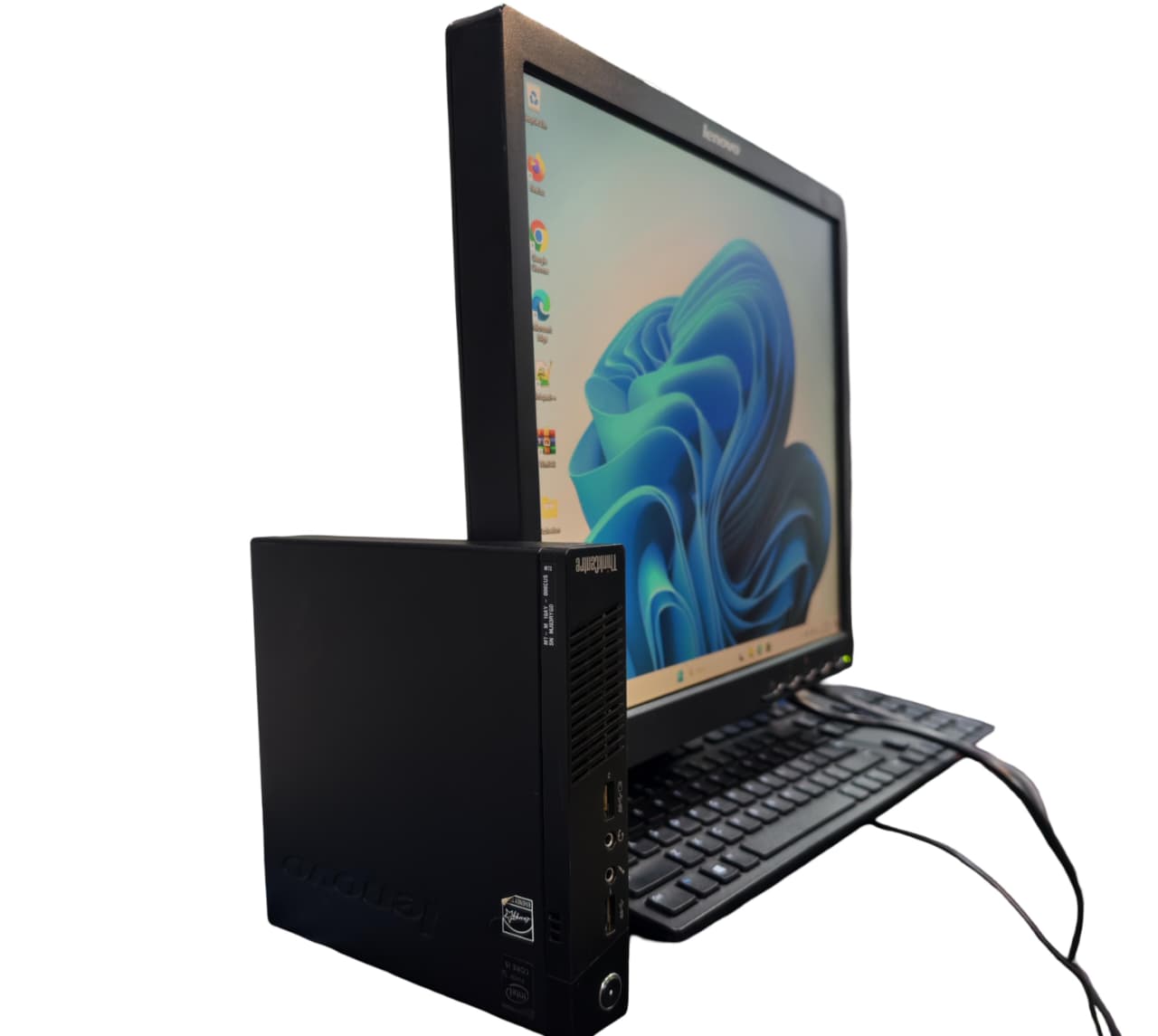 Lenovo Refurbished Thinkcenter M93p/M73 Tiny Mini PC Core i5 4th Gen 8GB RAM, 500GB HDD 17 Inch Monitor, ,Windows 11 Pro Desktop Computer FREE ACCESSORIES