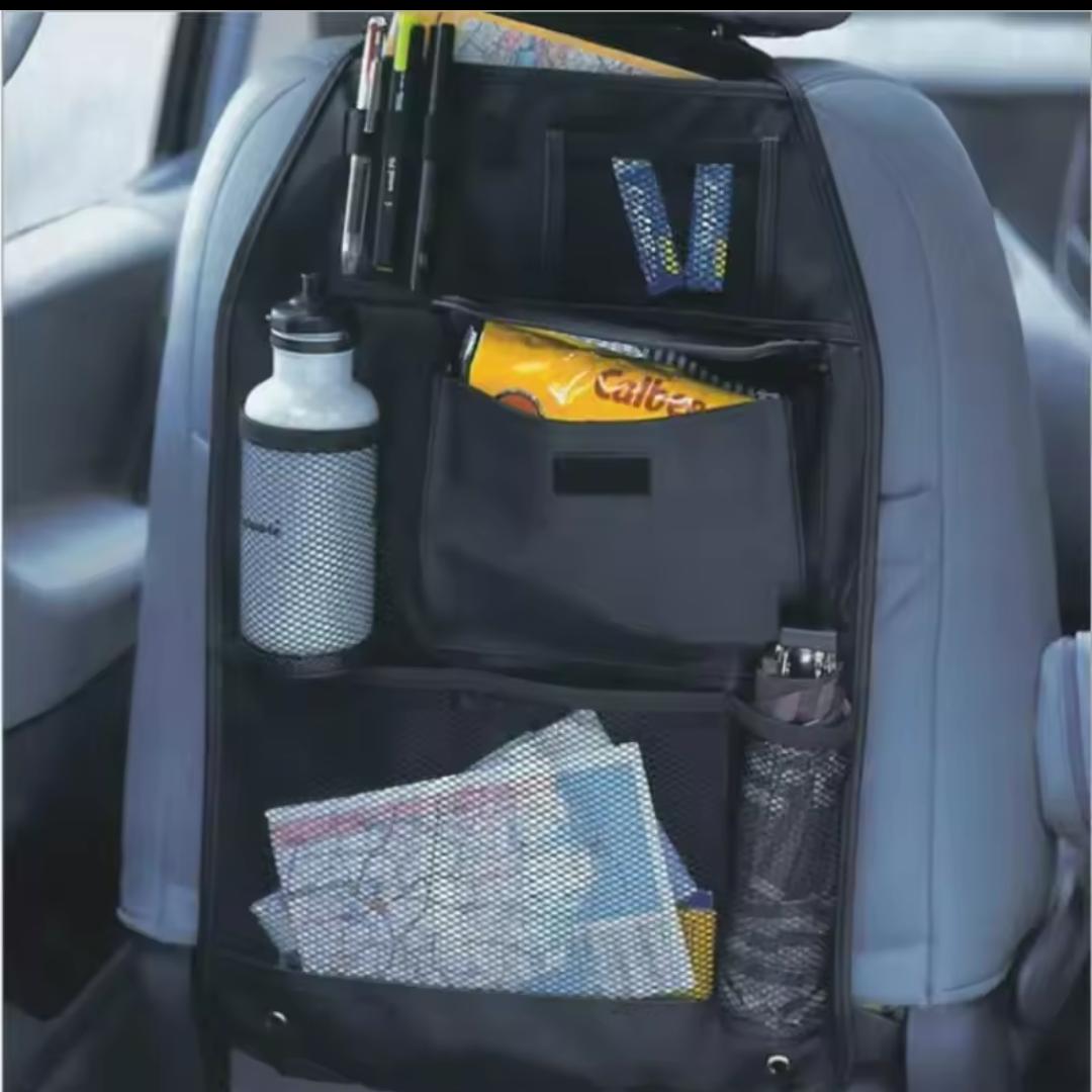 Car Back Seat Organizer – 41.5×61cm Storage Holder,Multifunctional  Durable Auto Seat Back Organizer with Multiple Pockets, Black Interior Accessory for Travel, Kids Essentials & Car Tidiness