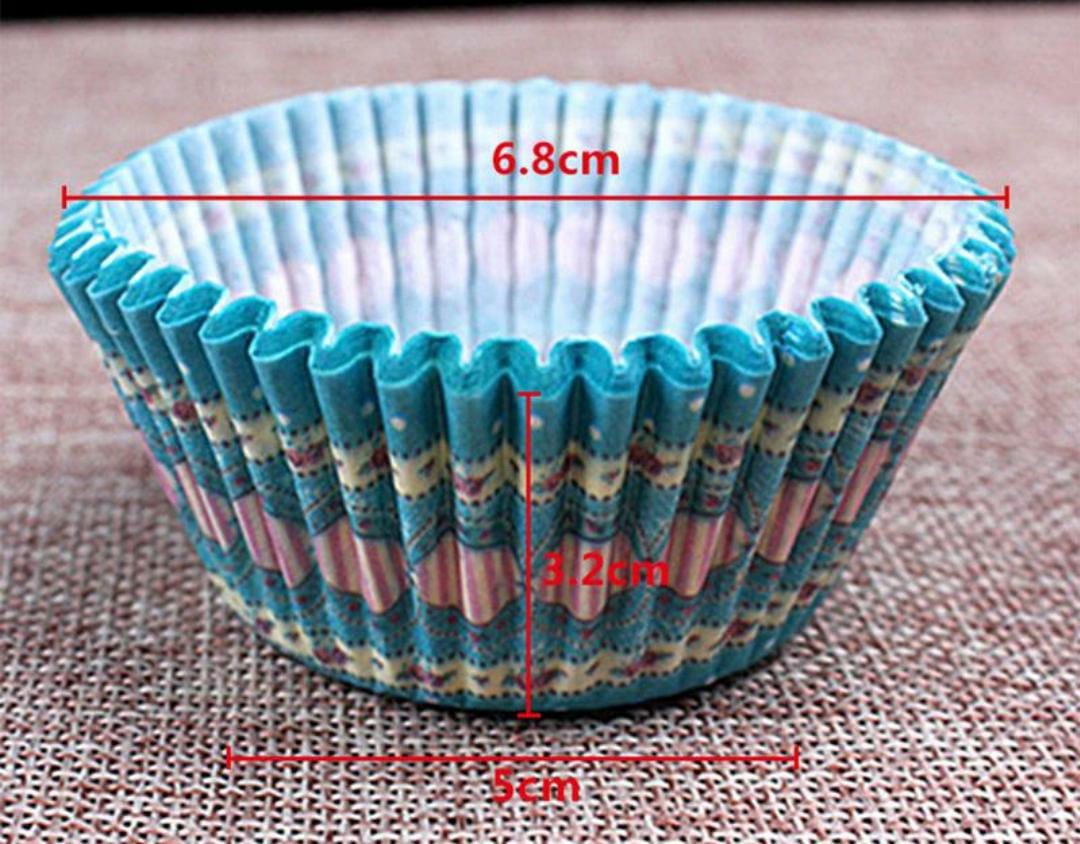 Cupcake Paper Inserts Disposable Multicoloured  – Baking Cup Liners 50pcs Pack, Food Grade Muffin Cases for Cakes, Cupcakes, Bakery & Party Use. Disposable Multicoloured per pack of 50pcs