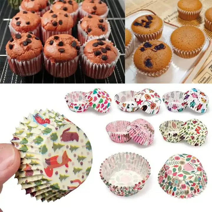 Cupcake Paper Inserts Disposable Multicoloured  – Baking Cup Liners 50pcs Pack, Food Grade Muffin Cases for Cakes, Cupcakes, Bakery & Party Use. Disposable Multicoloured per pack of 50pcs