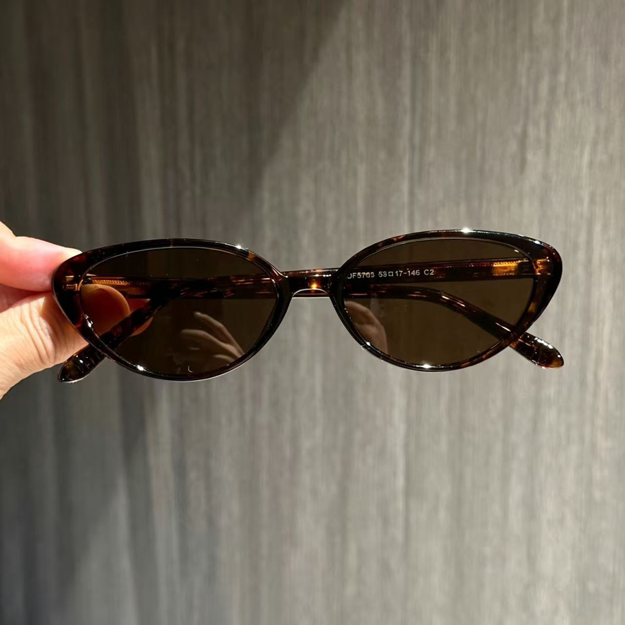 Vintage Wine Red Cat Eye Polarized Sunglasses for Women UV Protection Fashion Skin Brightening Eyeglasses Custom Prescription Myopia Shades
