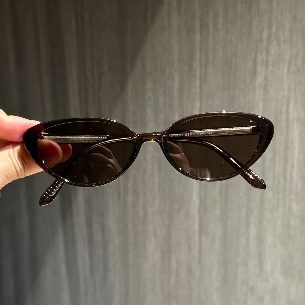 Vintage Wine Red Cat Eye Polarized Sunglasses for Women UV Protection Fashion Skin Brightening Eyeglasses Custom Prescription Myopia Shades