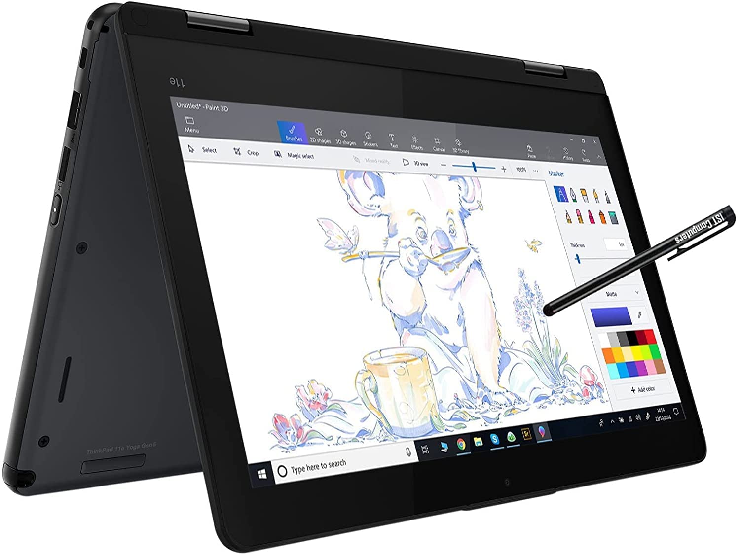 Refurbished Lenovo ThinkPad Yoga 11e X360 1.8GHz Intel Celeron  with stylus pen Laptop  8GB RAM 128GB SSD 13.3 inch Full HD Touch Screen Display Ultra-Light Windows 10 Pro HDMI USB Ethernet ports