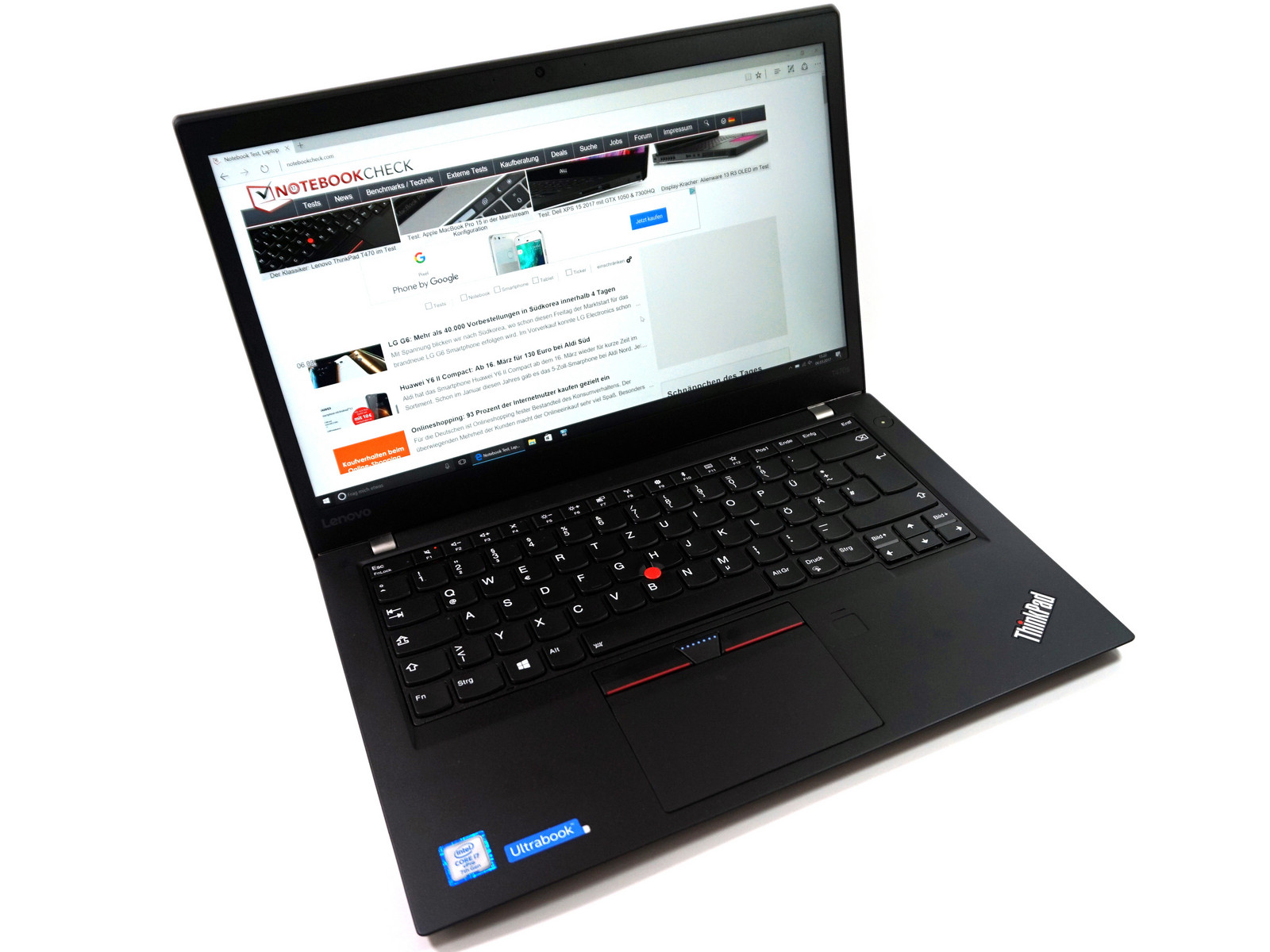 Refurbished Lenovo ThinkPad T470s Intel Core i5 6th Gen 8GB RAM 256GB SSD 15.6-inch FHD Display Lightweight Laptop good for Students & Business USB 3.0 HDMI VGA Wi-Fi ports Bluetooth HD webcam