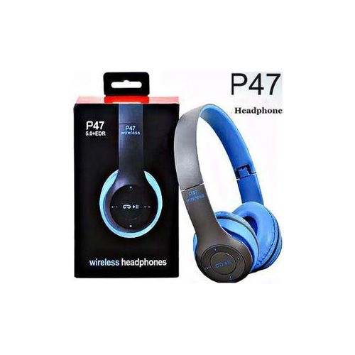 P47 Bluetooth Headset HiFi Stereo Foldable Wireless Sports Headphone ENC Noise Cancellation 24H Playtime Volume Control Bluetooth 5.3 IPX4 long battery life Deep Bass I