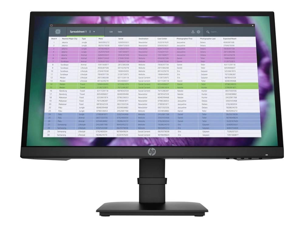 REFURBISHED Elite Display HP P22 G4 22-Inch Full HD IPS Monitor (1A7E4AA) with Versatile Connectivity and Ergonomic Design