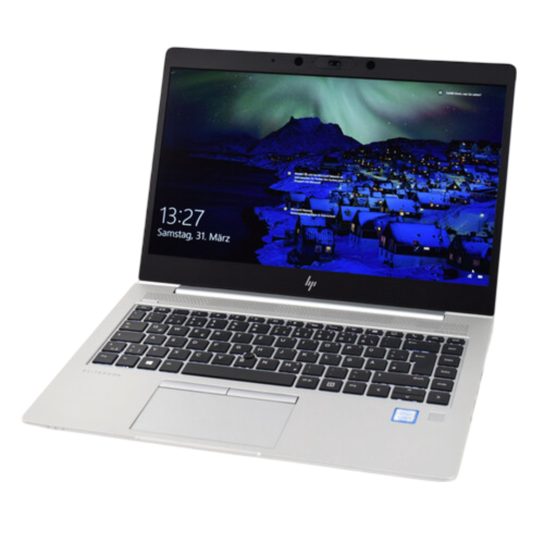 Refurbished HP Elitebook 840 G5 Laptop Intel Core i5 8th Gen 8GB RAM 256GB SSD Windows 11 NON-TOUCH Frameless 14-inch FHD anti-glare Display Quad Core Processor backlit keyboard HDMI Webcam Ultra Slim